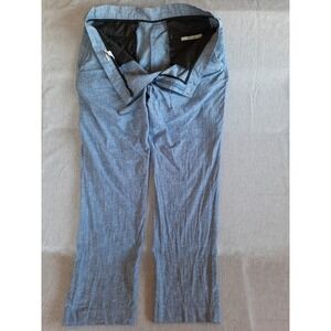 Perry Ellis Men 38X32 Portfolio Pants Lined Straight Leg Lightweight Linen Blend